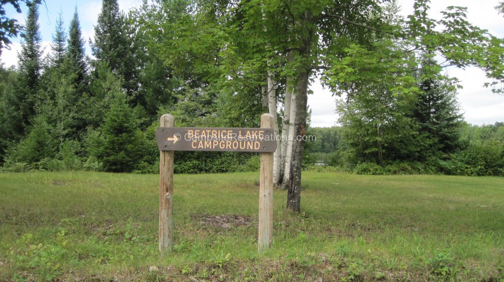 Beatrice Lake Campground at McCarthy Beach State Park Minnesota